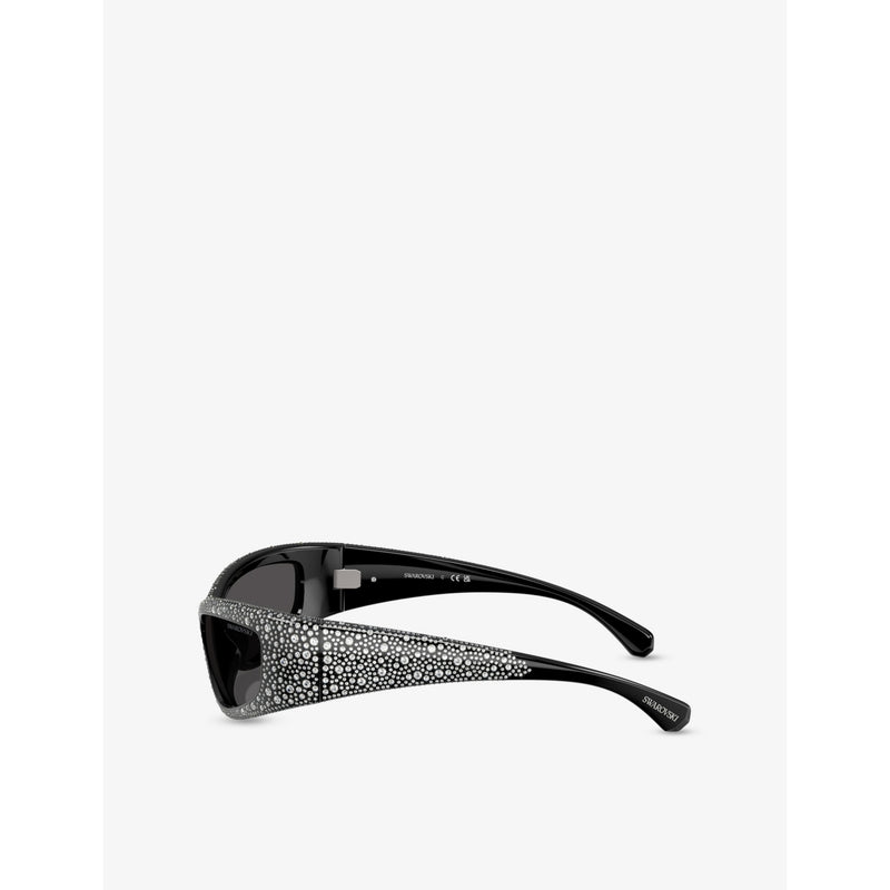 Swarovski SK6027 crystal-embellished acetate sunglasses, UK version