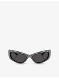 Swarovski SK6027 crystal-embellished acetate sunglasses, UK version