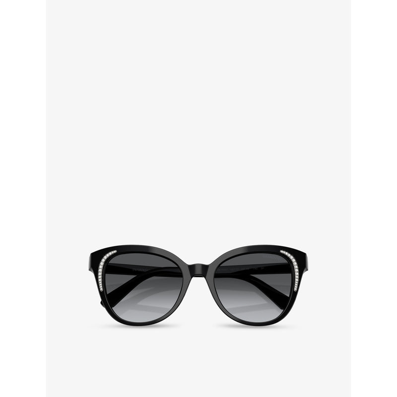 Swarovski SK6031 butterfly sunglasses with gradient lenses, imported from the UK