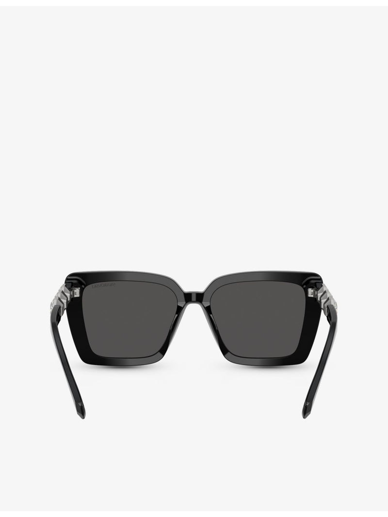 Square acetate Swarovski crystal sunglasses SK6032 (British brand)