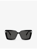 Square acetate Swarovski crystal sunglasses SK6032 (British brand)