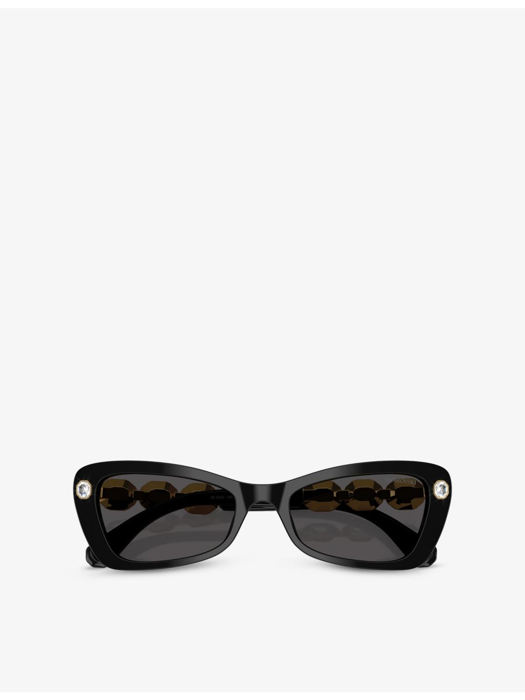Swarovski SK6033 irregular-frame acetate sunglasses, UK version