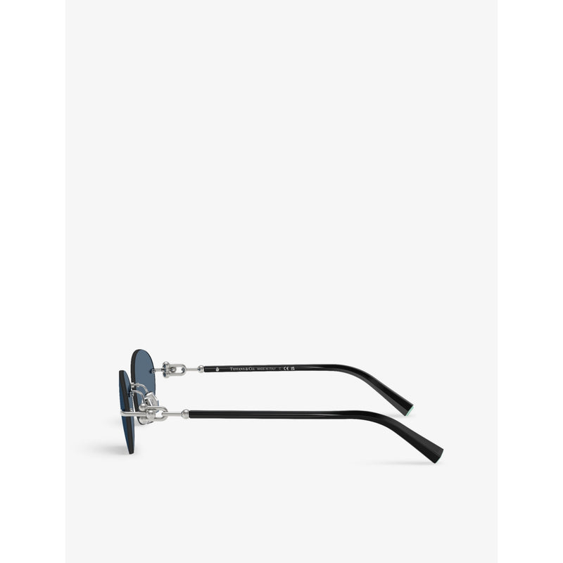 Tiffany & Co metal sunglasses TF3104D oval frame - British product
