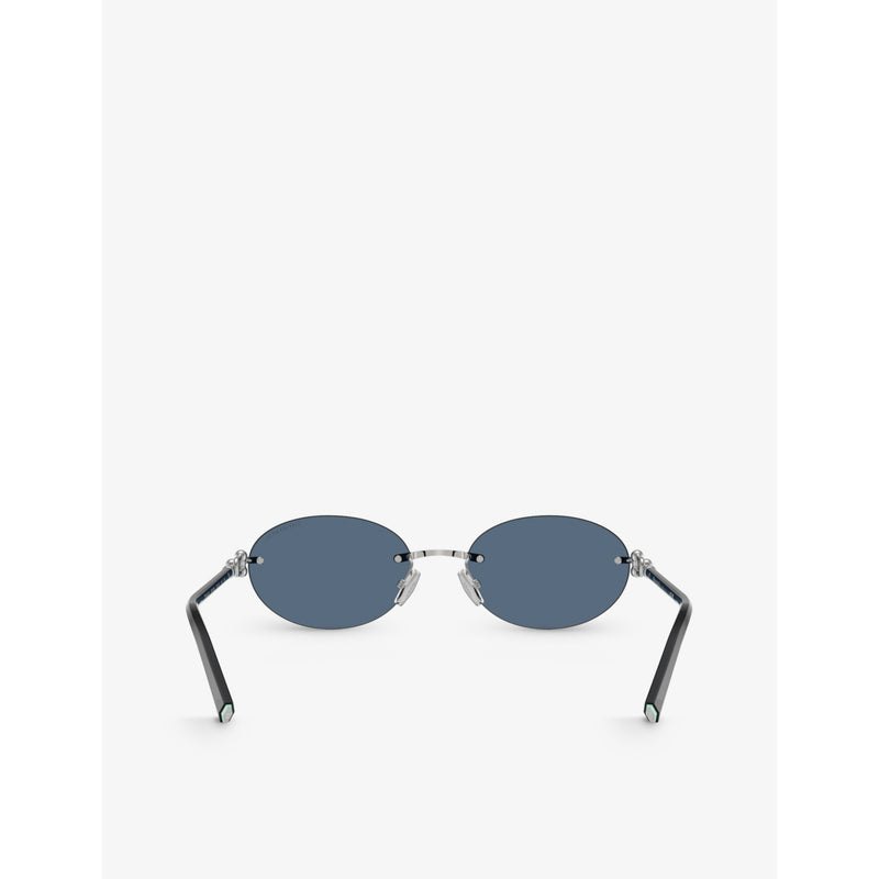Tiffany & Co metal sunglasses TF3104D oval frame - British product