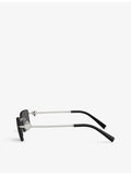 Tiffany & Co TF3108B metal rectangle sunglasses (British brand)