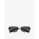 Tiffany & Co TF3108B metal rectangle sunglasses (British brand)