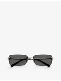 Tiffany & Co TF3108B metal rectangle sunglasses (British brand)