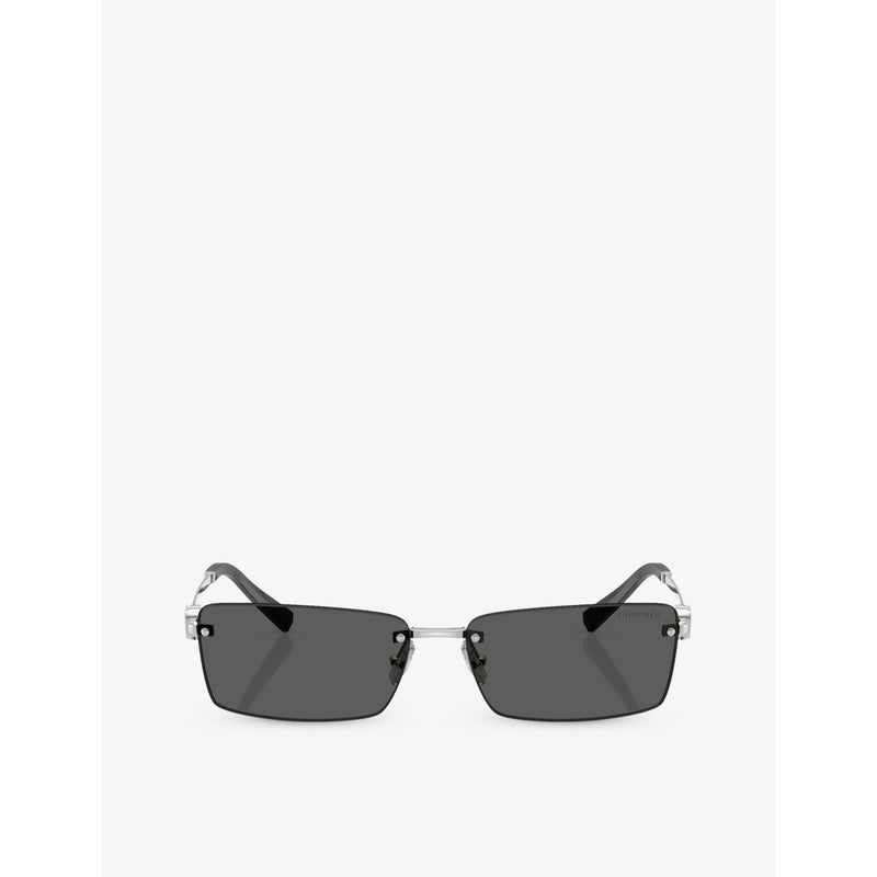 Tiffany & Co TF3108B metal rectangle sunglasses (British brand)