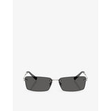 Tiffany & Co TF3108B metal rectangle sunglasses (British brand)