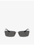Tiffany & Co TF3108B metal rectangle sunglasses (British brand)