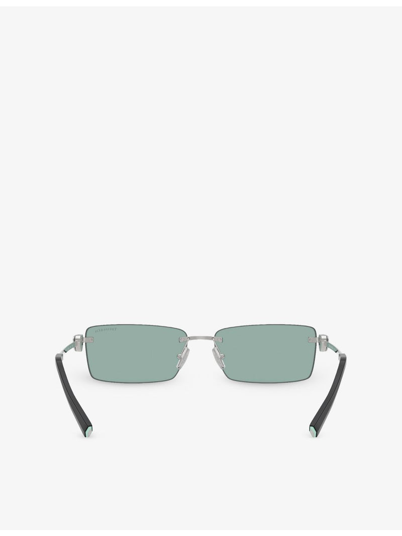 Tiffany & Co rectangle-frame metal sunglasses TF3108B (British brand)