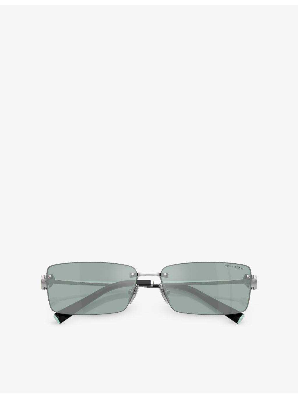 Tiffany & Co rectangle-frame metal sunglasses TF3108B (British brand)