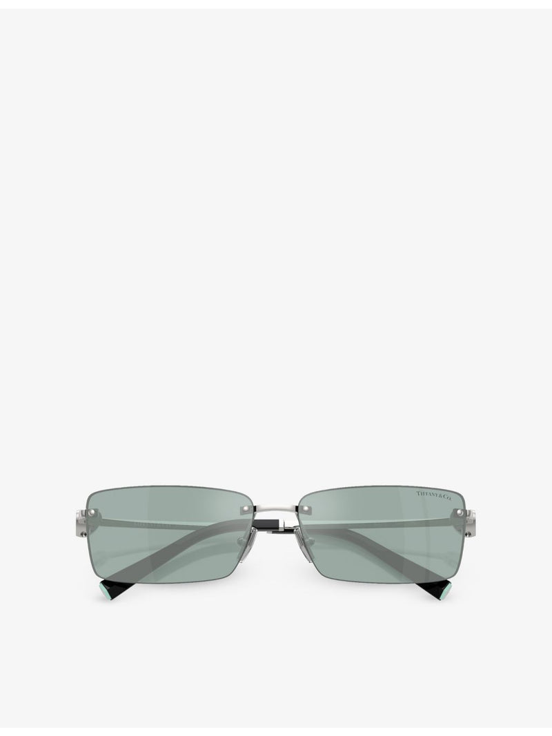 Tiffany & Co rectangle-frame metal sunglasses TF3108B (British brand)