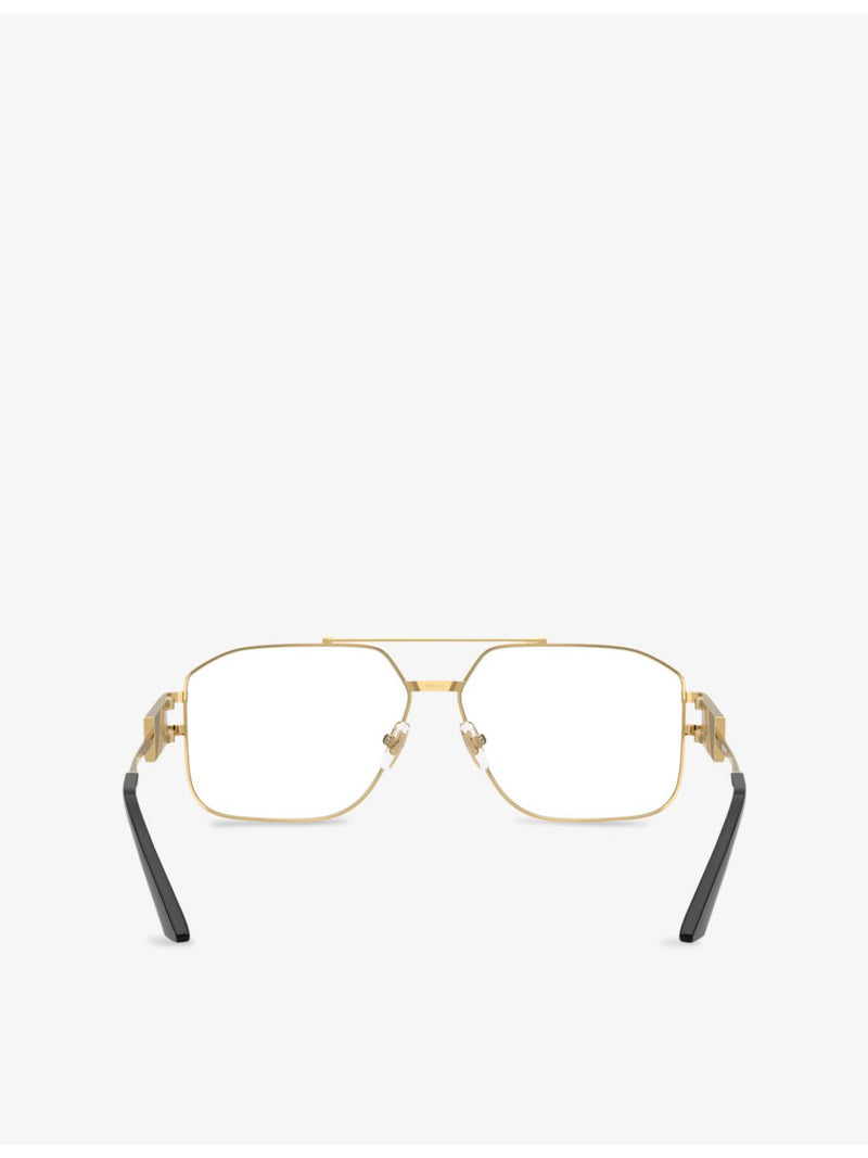 Versace VE1302 irregular-frame metal optical glasses, imported from the UK