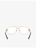 Versace VE1302 irregular-frame metal optical glasses, imported from the UK