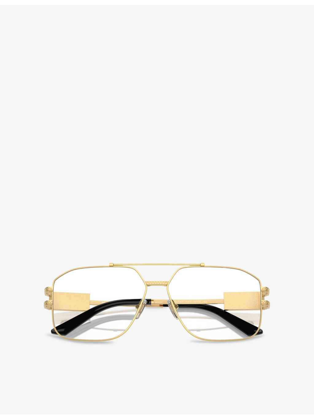 Versace VE1302 irregular-frame metal optical glasses, imported from the UK