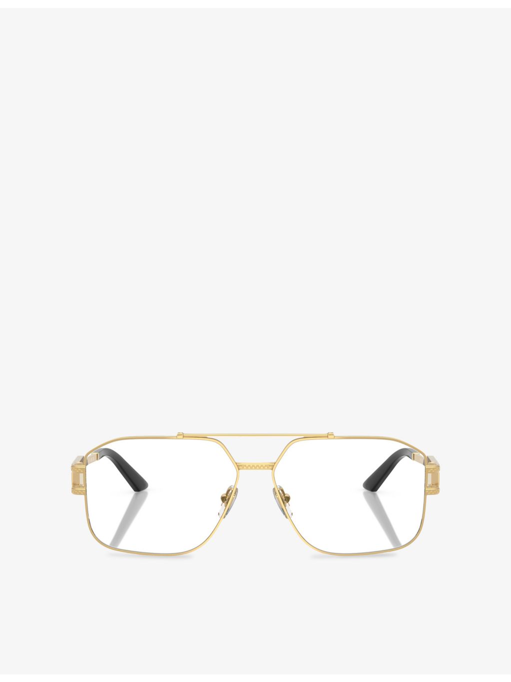 Versace VE1302 irregular-frame metal optical glasses, imported from the UK