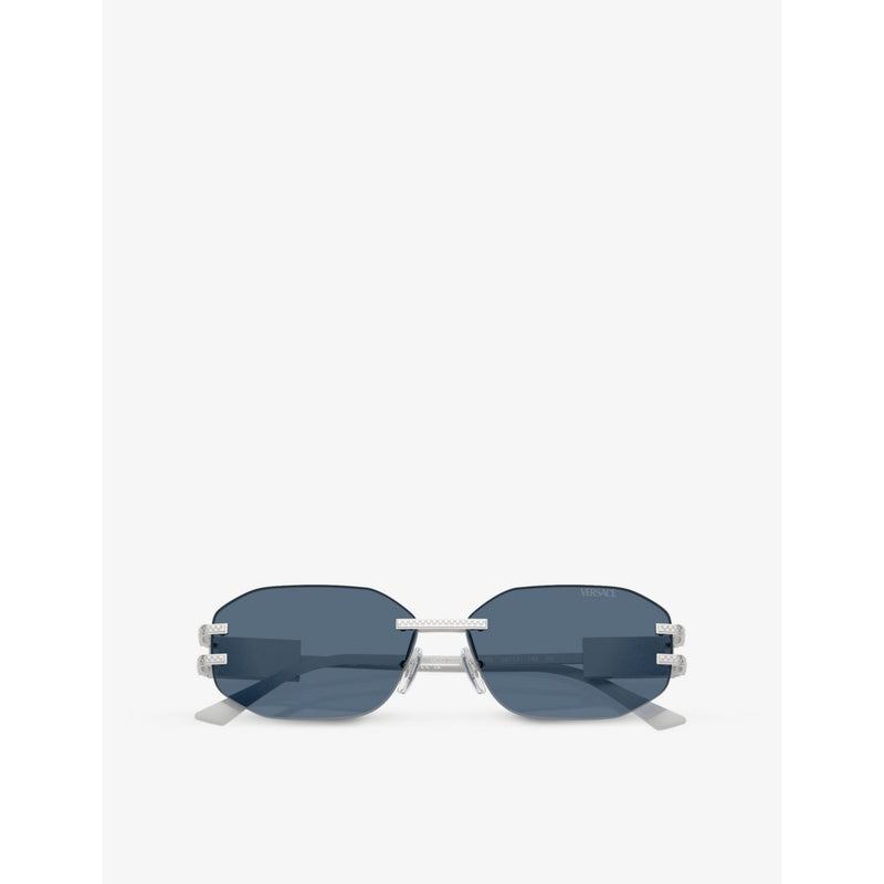 Versace VE2274 irregular-frame metal sunglasses (British brand)