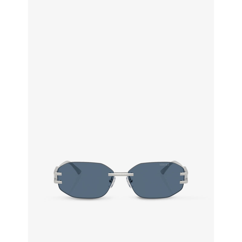 Versace VE2274 irregular-frame metal sunglasses (British brand)