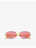 Versace VE2274 irregular-frame metal sunglasses (British brand)