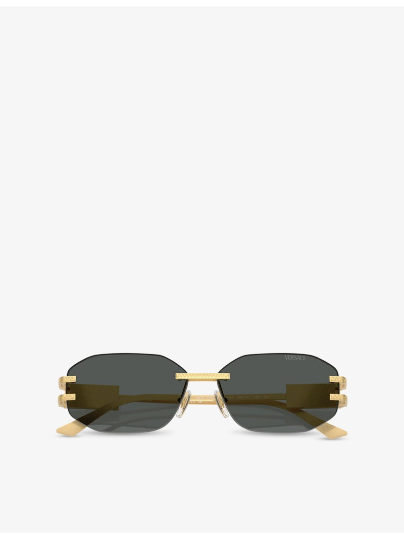 Versace VE2274 irregular-frame metal sunglasses (British brand)
