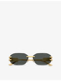 Versace VE2274 irregular-frame metal sunglasses (British brand)