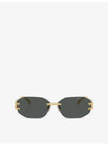 Versace VE2274 irregular-frame metal sunglasses (British brand)