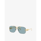 Versace VE2275 irregular-frame metal sunglasses (British brand)