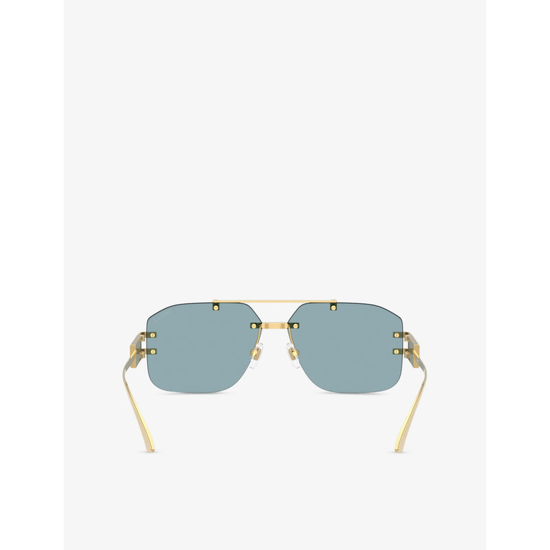 Versace VE2275 irregular-frame metal sunglasses (British brand)