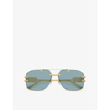 Versace VE2275 irregular-frame metal sunglasses (British brand)
