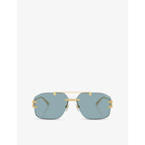 Versace VE2275 irregular-frame metal sunglasses (British brand)
