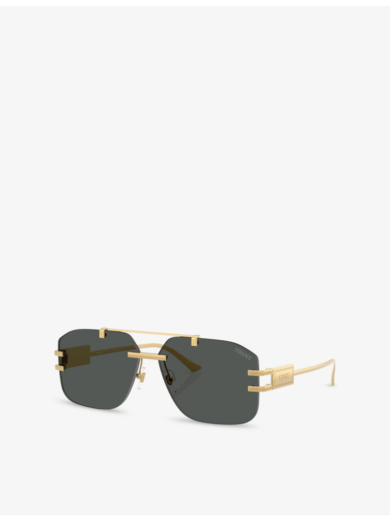 Versace VE2275 irregular-frame metal sunglasses (British brand)