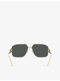 Versace VE2275 irregular-frame metal sunglasses (British brand)