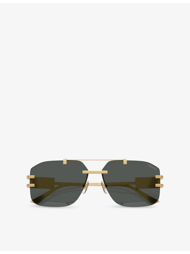 Versace VE2275 irregular-frame metal sunglasses (British brand)