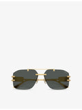 Versace VE2275 irregular-frame metal sunglasses (British brand)