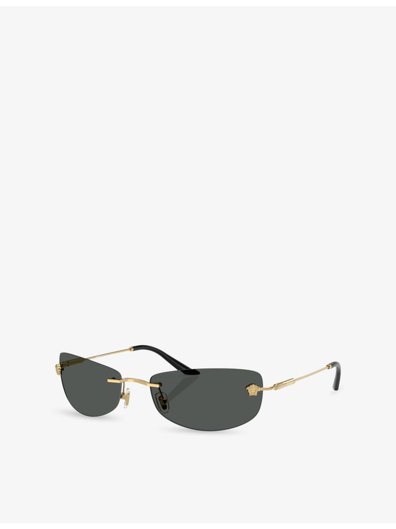 Versace VE2279 metal sunglasses with rectangle frame, UK version