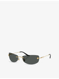 Versace VE2279 metal sunglasses with rectangle frame, UK version