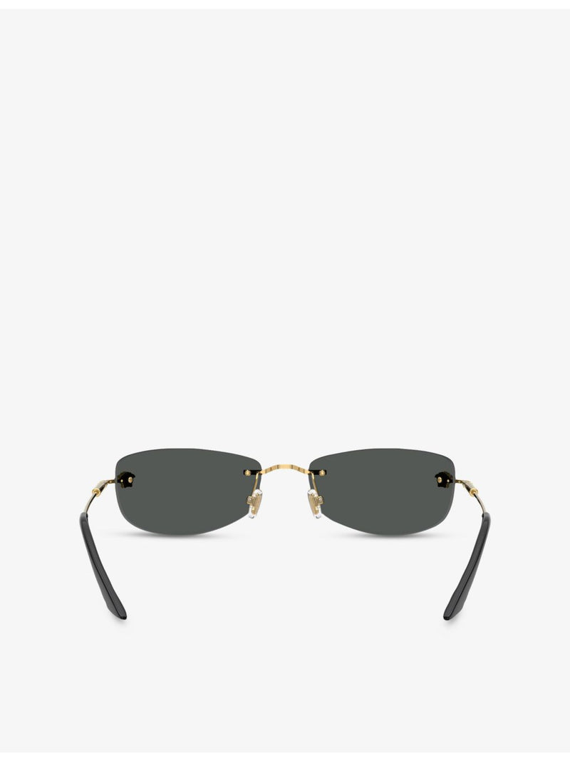Versace VE2279 metal sunglasses with rectangle frame, UK version