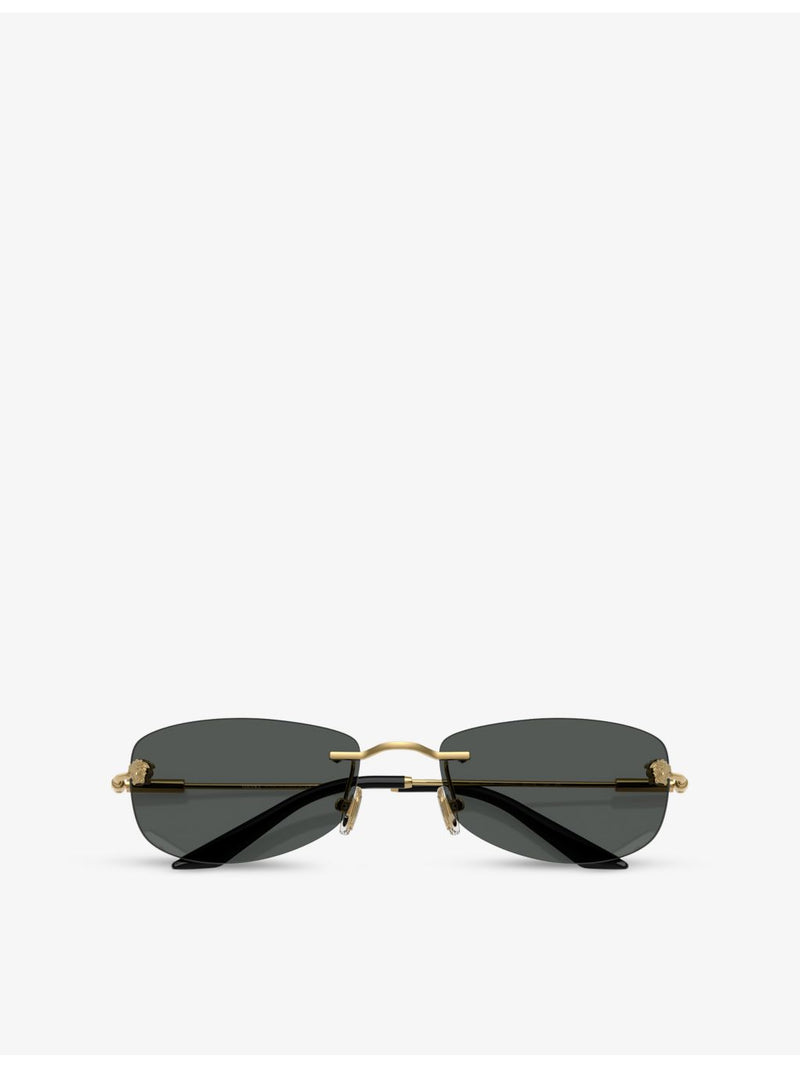 Versace VE2279 metal sunglasses with rectangle frame, UK version