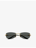 Versace VE2279 metal sunglasses with rectangle frame, UK version