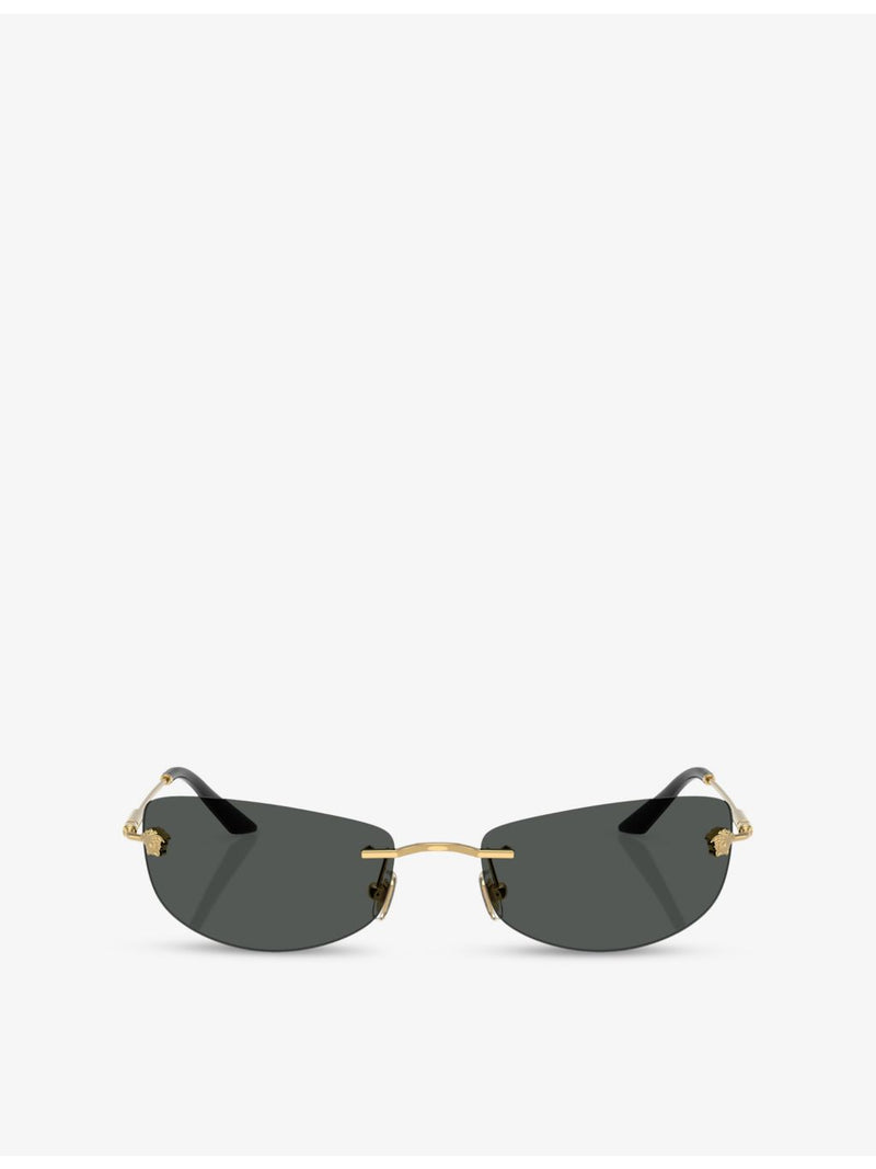 Versace VE2279 metal sunglasses with rectangle frame, UK version