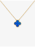Van Cleef & Arpels Alhambra 18ct gold and agate pendant, UK version