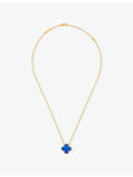 Van Cleef & Arpels Alhambra 18ct gold and agate pendant, UK version