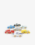 Le Toy Van wooden sports cars vehicle set, (British brand)