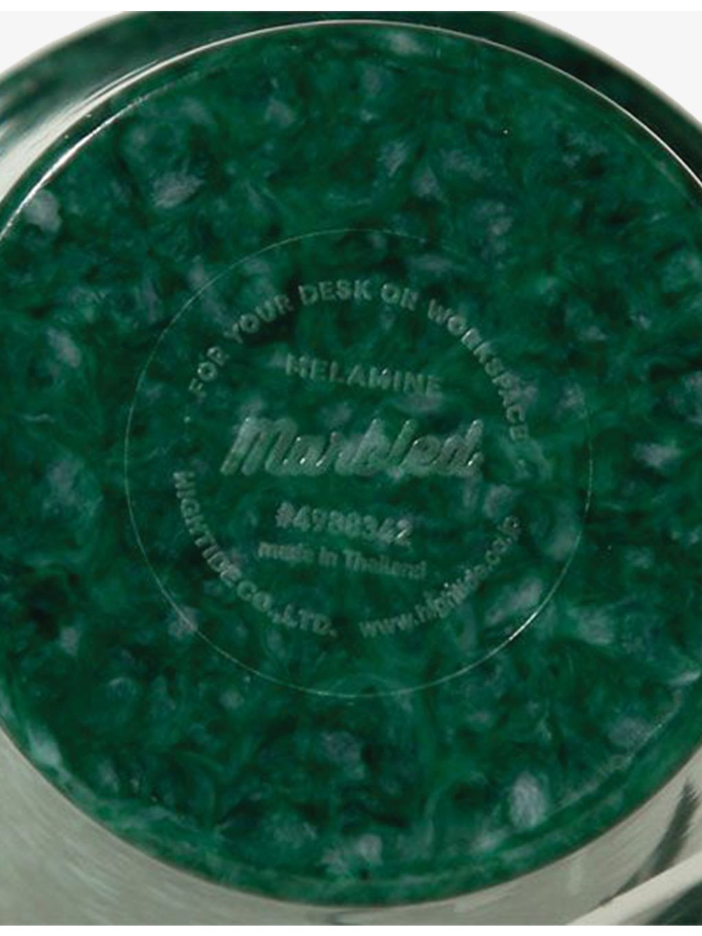 Hightide marbled melamine pen pot 9cm (British brand)