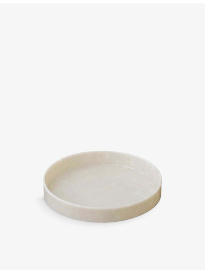 selfridges Hightide Round Marbled Tray 7cm- Buy online at McGrocer