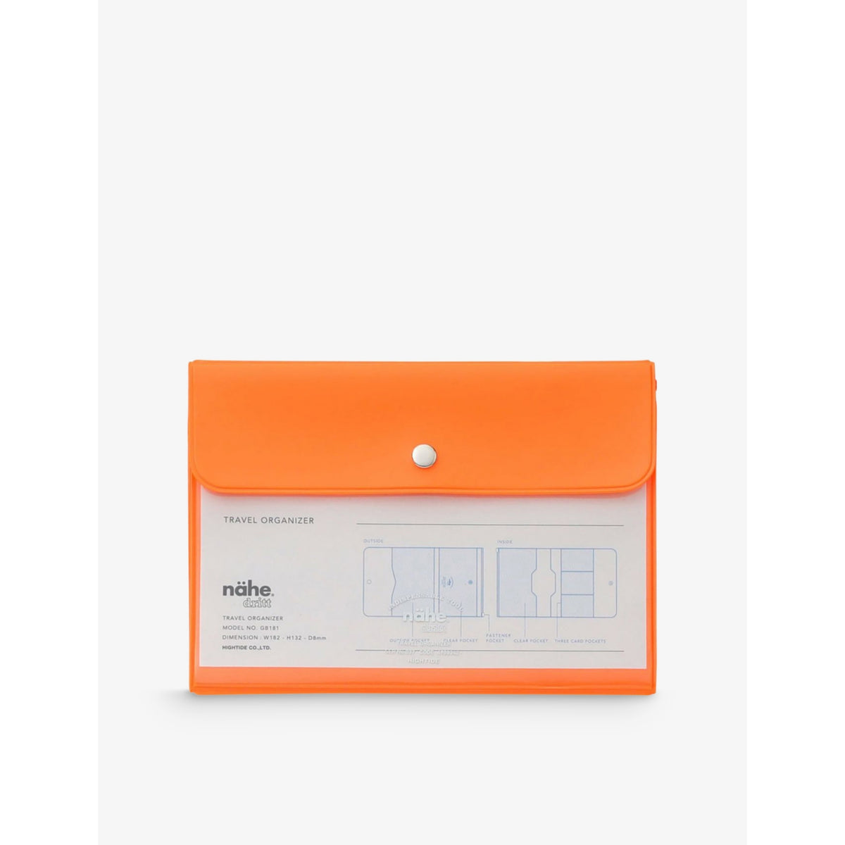 Hightide Nahe neon travel organiser 18.4cm, UK version