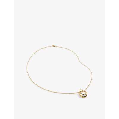 selfridges Monica Vinader Nura Wrap 18ct Yellow Gold-Plated Vermeil Sterling Silver Pendant Necklace- Buy online at McGrocer