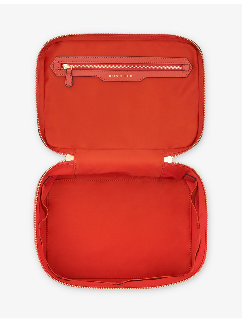 Anya Hindmarch nylon vanity kit with logo jacquard (British brand)