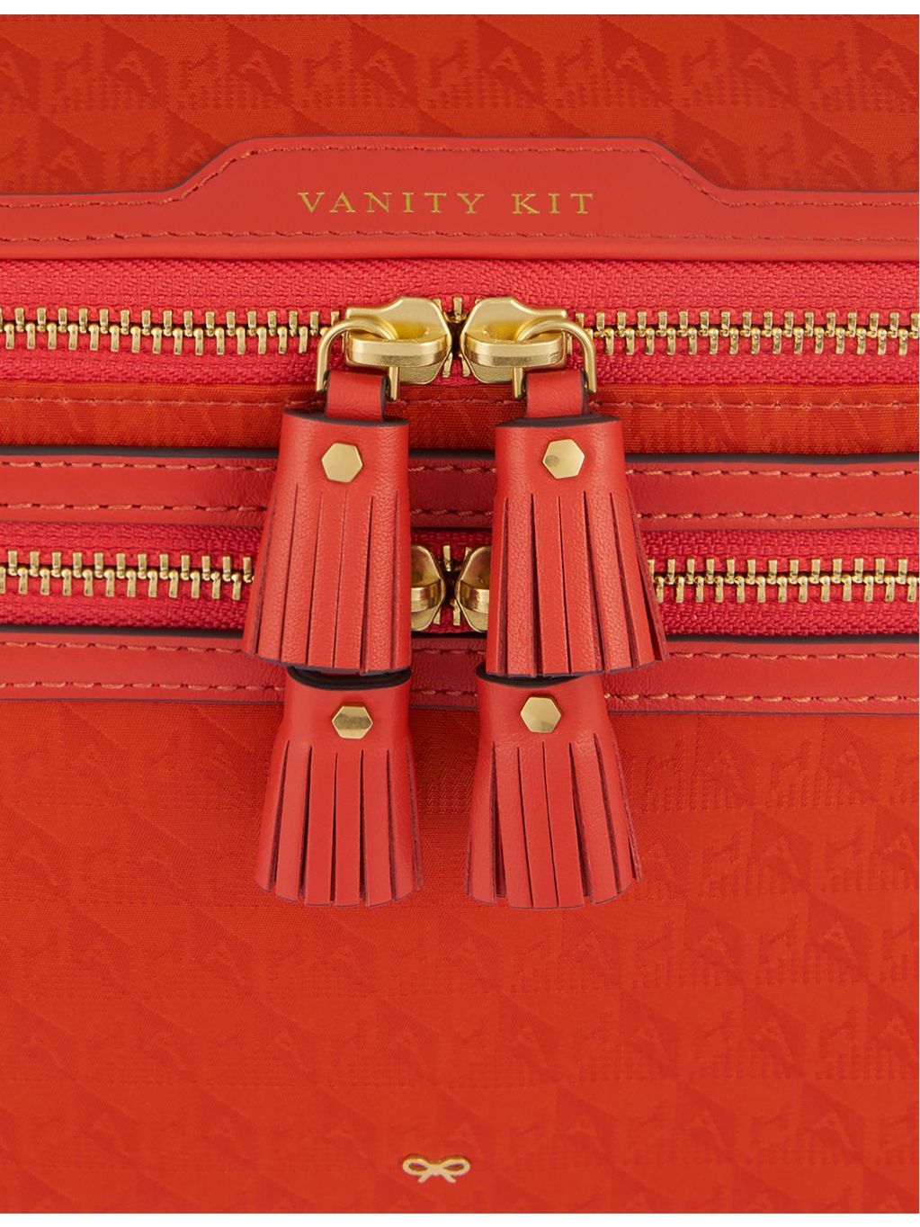 Anya Hindmarch nylon vanity kit with logo jacquard (British brand)